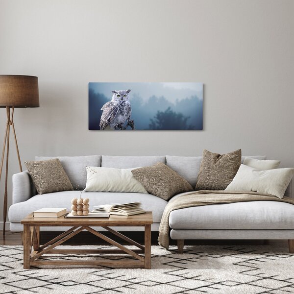 Obraz - Sova snežná (120x50 cm)