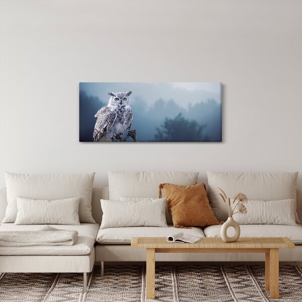 Obraz - Sova snežná (120x50 cm)