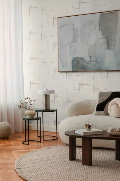 A.S. Création | Vliesová tapeta na stenu COSMO Living 79085-1 | 0,53 x 10,05 m | krémová, šedá, béžová