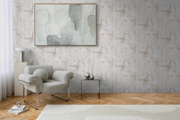 A.S. Création | Vliesová tapeta na stenu COSMO Living 79085-2 | 0,53 x 10,05 m | šedá, hnedá