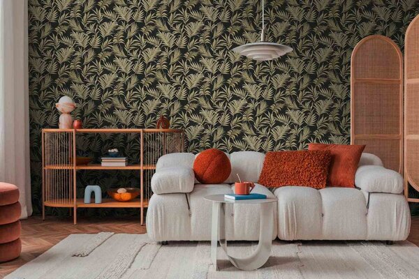 A.S. Création | Vliesová tapeta na stenu COSMO Living 79108-6 | 0,53 x 10,05 m | čierna, zlatá