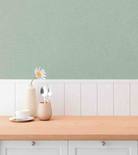 A.S. Création | Vliesová tapeta na stenu Hygge 3 79097-2 | 0,53 x 10,05 m | zelená, krémová