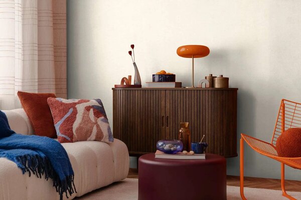 A.S. Création | Vliesová tapeta na stenu COSMO Living 79066-1 | 0,53 x 10,05 m | krémová, metalická