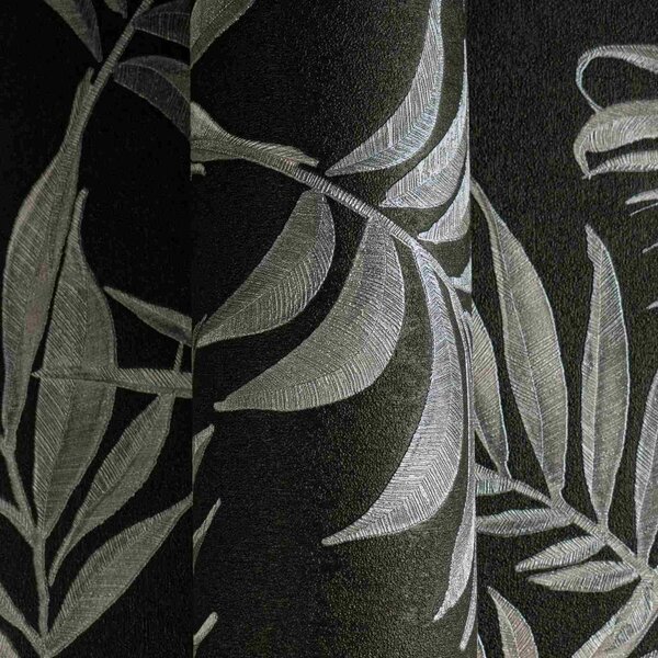 A.S. Création | Vliesová tapeta na stenu COSMO Living 79108-7 | 0,53 x 10,05 m | čierna, metalická