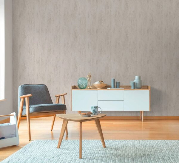 A.S. Création | Vliesová tapeta na stenu Hygge 3 79094-2 | 0,53 x 10,05 m | šedá, krémová, metalická