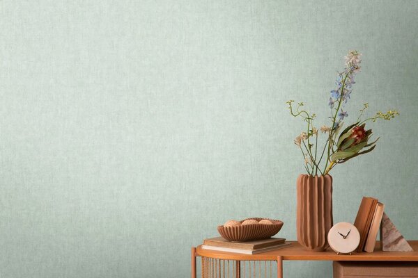 A.S. Création | Vliesová tapeta na stenu COSMO Living 79109-1 | 0,53 x 10,05 m | zelená, metalická