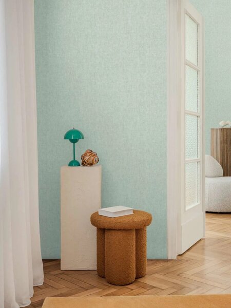 A.S. Création | Vliesová tapeta na stenu COSMO Living 79109-1 | 0,53 x 10,05 m | zelená, metalická