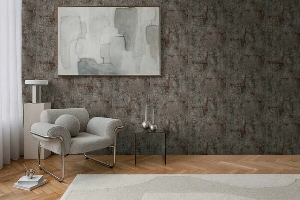 A.S. Création | Vliesová tapeta na stenu COSMO Living 79085-5 | 0,53 x 10,05 m | šedá, bronzová, metalická
