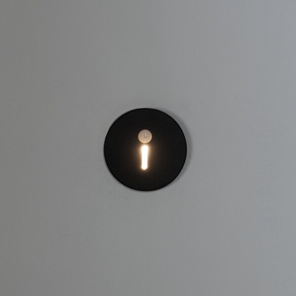 Kanlux 90794 - LED schodové svietidlo so senzorom MAGNIK LED/1,7W/230V CCT čierne, kruhové