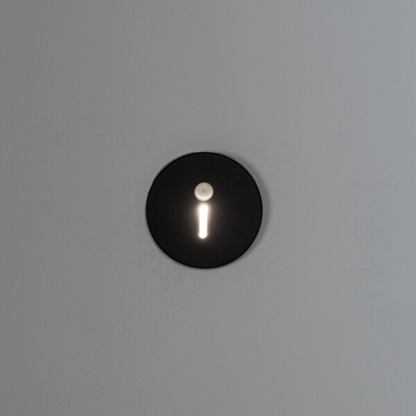 Kanlux 90794 - LED schodové svietidlo so senzorom MAGNIK LED/1,7W/230V CCT čierne, kruhové