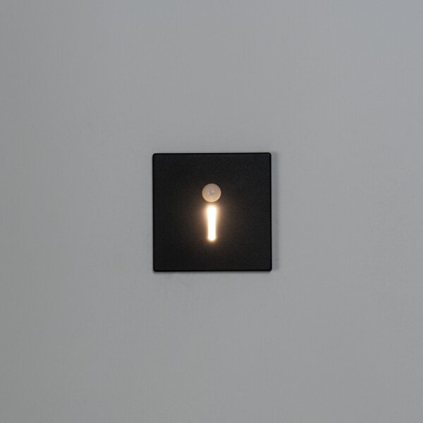 Kanlux 90790 - LED schodové svietidlo so senzorom MAGNIK LED/1,7W/230V CCT čierne hranaté