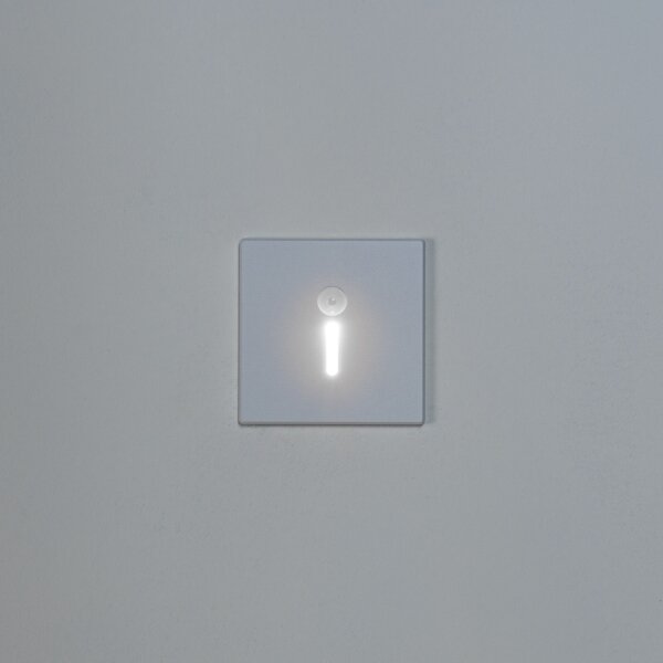 Kanlux 90791 - LED schodové svietidlo so senzorom MAGNIK LED/1,7W/230V CCT biele, hranaté