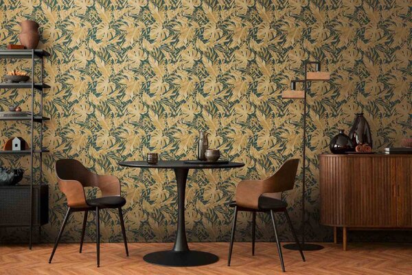 A.S. Création | Vliesová tapeta na stenu COSMO Living 79063-6 | 0,53 x 10,05 m | vining ivy, zlatá