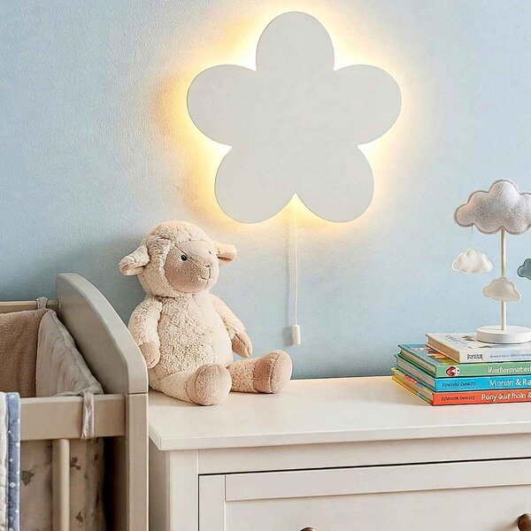 Detské nástenné svetlo, LED nočné svetlo | KVIETOK: Biela 4802-115410 LED0594