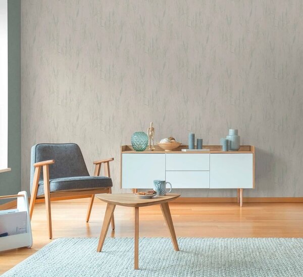 A.S. Création | Vliesová tapeta na stenu Hygge 3 79094-5 | 0,53 x 10,05 m | krémová, béžová, zelená, metalická