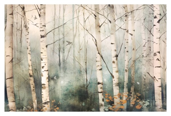 Obraz - Kresba lesného vzoru (90x60 cm)