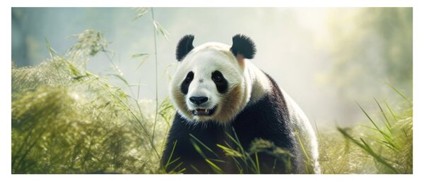 Obraz - Panda (120x50 cm)