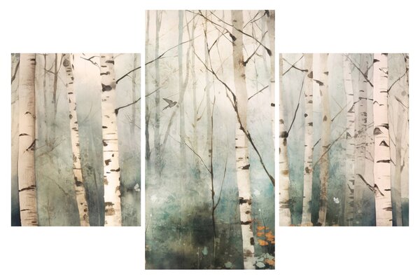Obraz - Kresba lesného vzoru (90x60 cm)