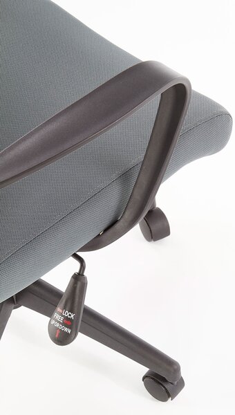Kancelárske kreslo Welmon s nastaviteľnou opierkou - sivé