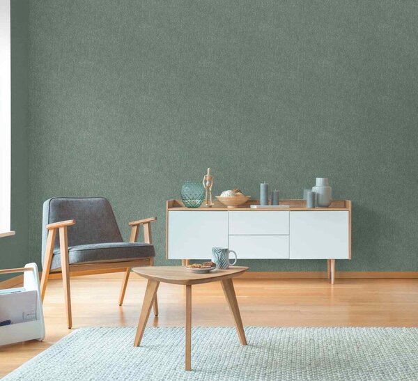 A.S. Création | Vliesová tapeta na stenu Hygge 3 79095-2 | 0,53 x 10,05 m | zelená, metalická