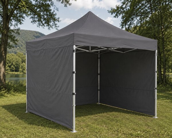 JAKS Nožnicový stan PREMIUM QUALITY šedý 3 m x 3 m