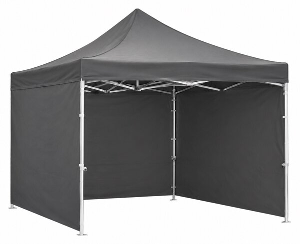 JAKS Nožnicový stan PREMIUM QUALITY čierny 3 m x 3 m