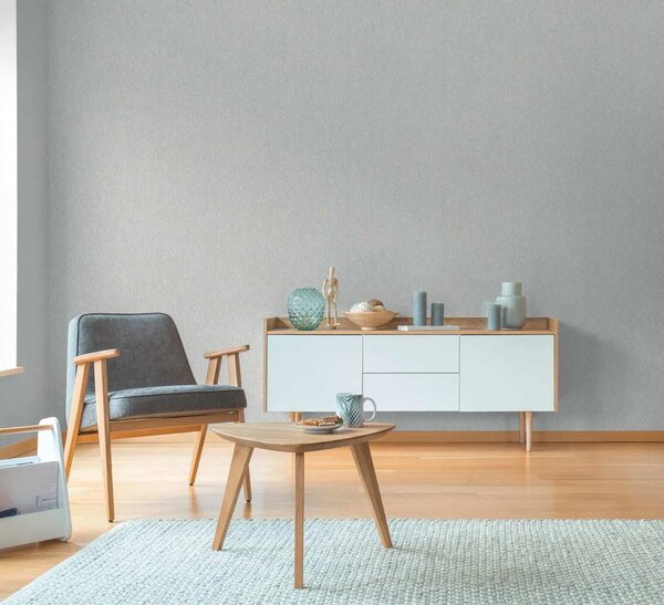 A.S. Création | Vliesová tapeta na stenu Hygge 3 79095-4 | 0,53 x 10,05 m | šedá, krémová, metalická