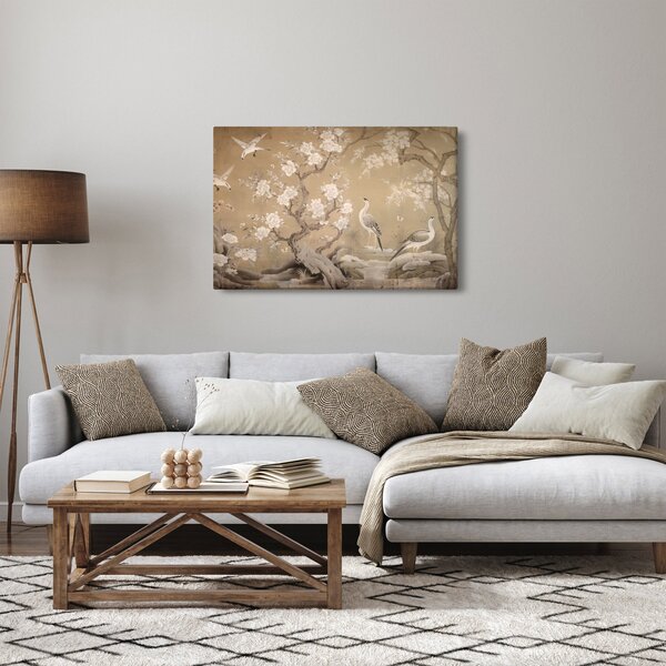 Obraz - Kreslená japonská krajina (90x60 cm)