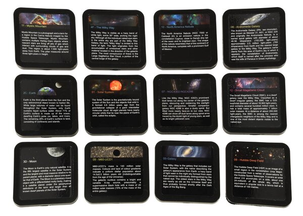 KIK Hviezdny projektor planetárium USB LED, 12 diskov, automatické otáčanie
