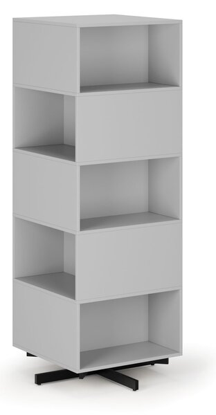 Otočný regál, 680×680×1932 mm, 10 oddielov, sivá