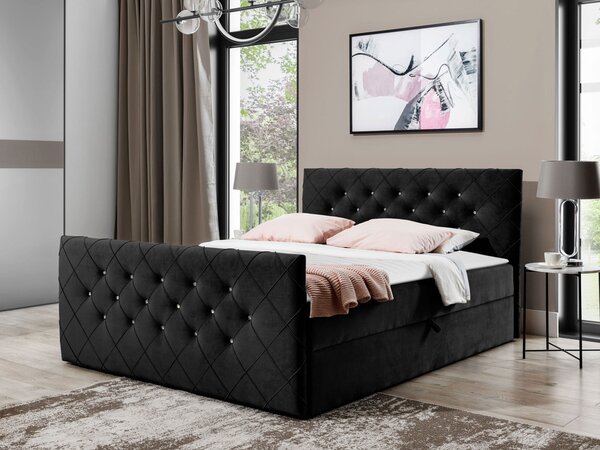 Mirjan24 Kontinentálna posteľ Dotan, Rozmer postele: 120x200, Dostupné poťahy: Amor Velvet 4313 5903211095719