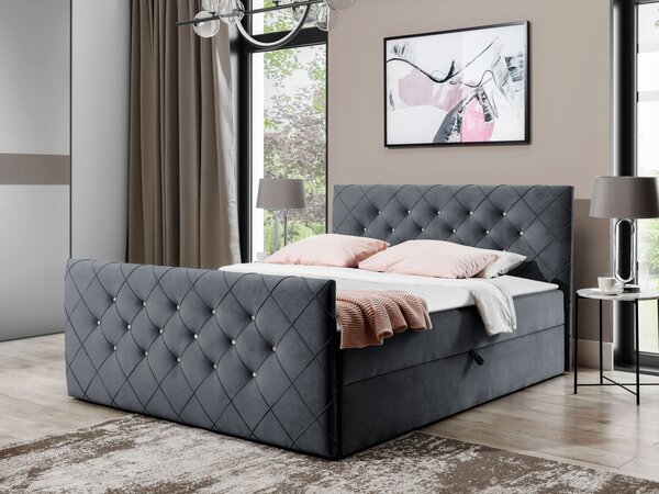 Mirjan24 Kontinentálna posteľ Dotan, Rozmer postele: 120x200, Dostupné poťahy: Amor Velvet 4313 5903211095719