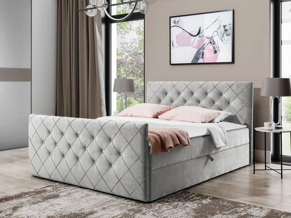 Mirjan24 Kontinentálna posteľ Dotan, Rozmer postele: 120x200, Dostupné poťahy: Amor Velvet 4313 5903211095719