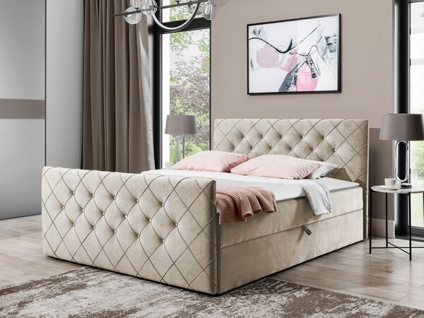 Mirjan24 Kontinentálna posteľ Dotan, Rozmer postele: 120x200, Dostupné poťahy: Amor Velvet 4313 5903211095719