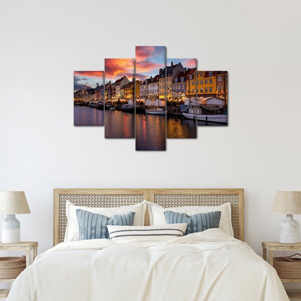 Obraz - Nyhavn, Kodaň (150x105 cm)
