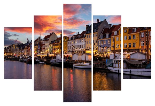 Obraz - Nyhavn, Kodaň (150x105 cm)
