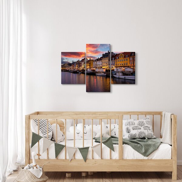 Obraz - Nyhavn, Kodaň (90x60 cm)