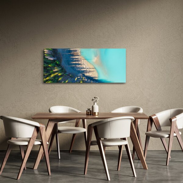 Obraz - Pohľad na jazero (120x50 cm)
