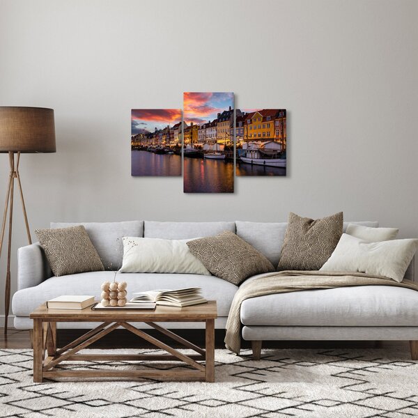 Obraz - Nyhavn, Kodaň (90x60 cm)