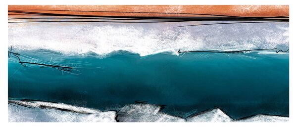 Obraz - Abstrakcia (120x50 cm)