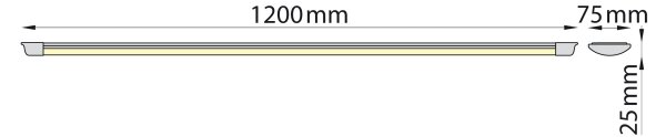 Brilagi - LED trubicové svietidlo AVERO LED/32W/230V 120 cm