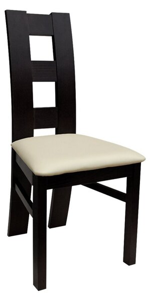Mirjan24 Stolička JK42, Morenie: wenge, Dostupné poťahy: ekokoža Soft 017 5902928852356