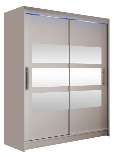 Mirjan24 Skriňa Presto VII, Farby: kašmír, Osvetlenie: osvetlenie LED RGB - farebné 5903211404993