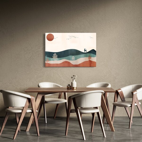 Obraz - Ilustrovaná krajina (90x60 cm)