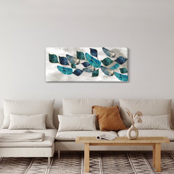 Obraz - Ilustrácie peria (120x50 cm)