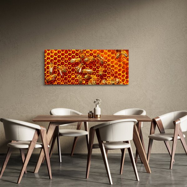 Obraz - Medový plást (120x50 cm)