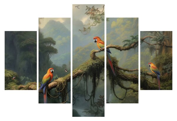 Obraz - Tropický les (150x105 cm)