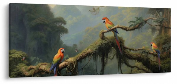 Obraz - Tropický les (120x50 cm)