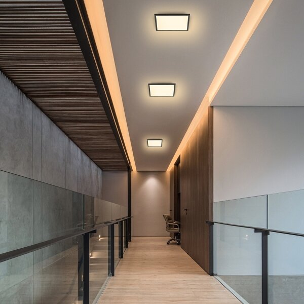 Brilagi - LED Stropné svietidlo SLIMFRAME LED/25W/230V 30x30 cm čierna