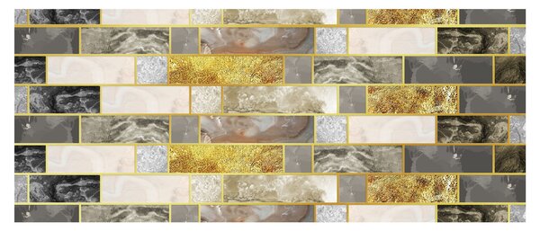 Obraz - Dekor s textúrami (120x50 cm)